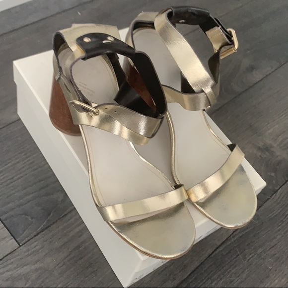 🤩🔥MAISON MARGIELA PARIS Gold ChunkyHeel Sandal41 - Picture 15 of 15